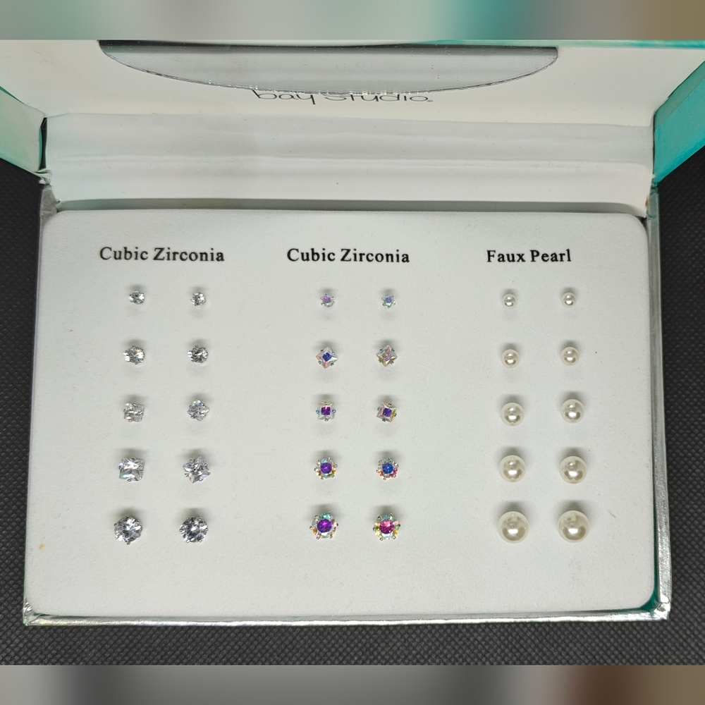 Bay Studio Stud Earrings 15 Pair Set